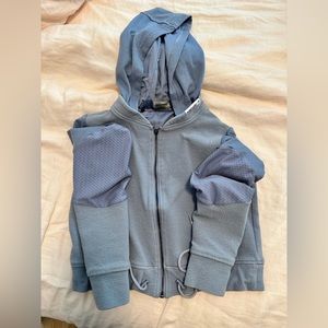 Gymshark cropped hoodie in Steel Blue- size small